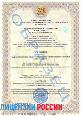 Образец разрешение Дивногорск Сертификат ISO 50001